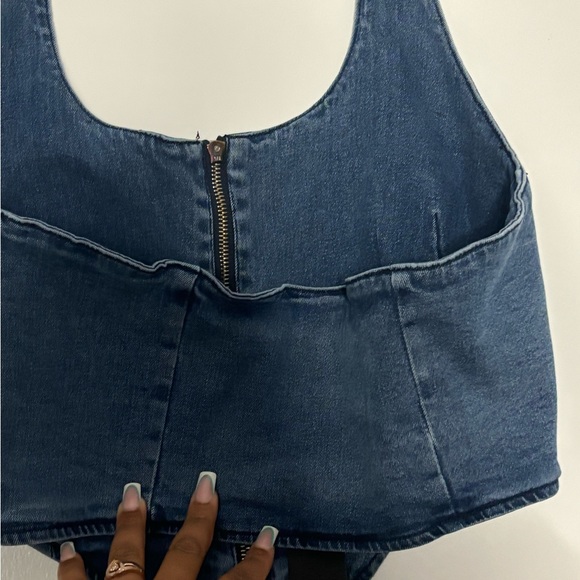 Denim halter top - Picture 3 of 4